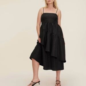 Kate Spade Black Asymmetrical Sundress